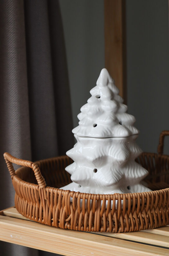 Aromlampa vaska kausēšanai ''Baltā Eglīte''